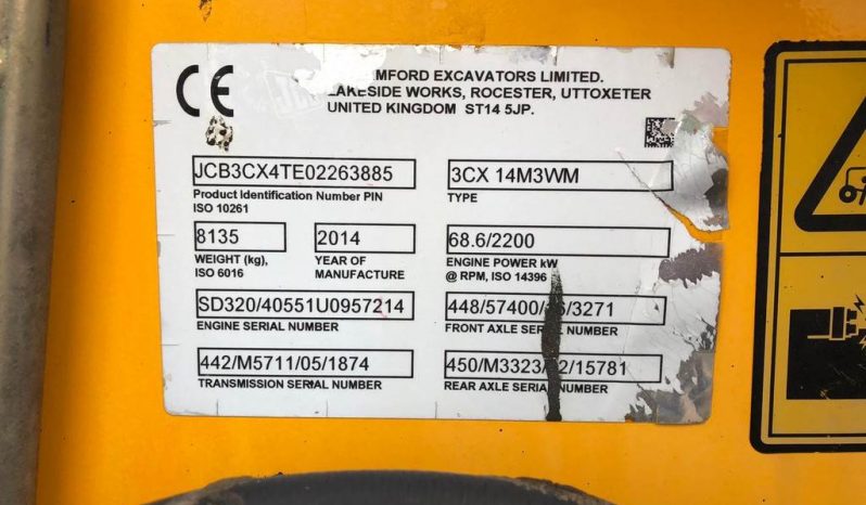 2014 JCB 3CX full