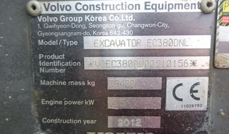 Volvo EC380DNL full