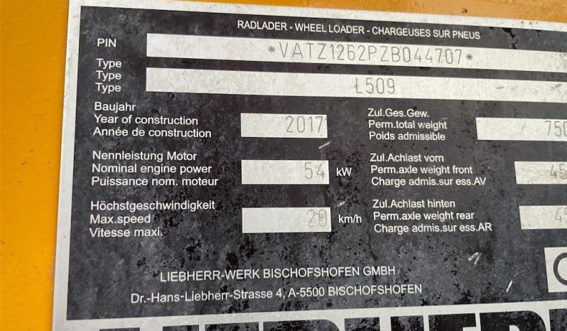 Liebherr L509 full